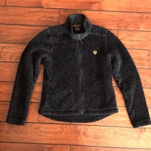 Ariat fuzzy, full zip fleece